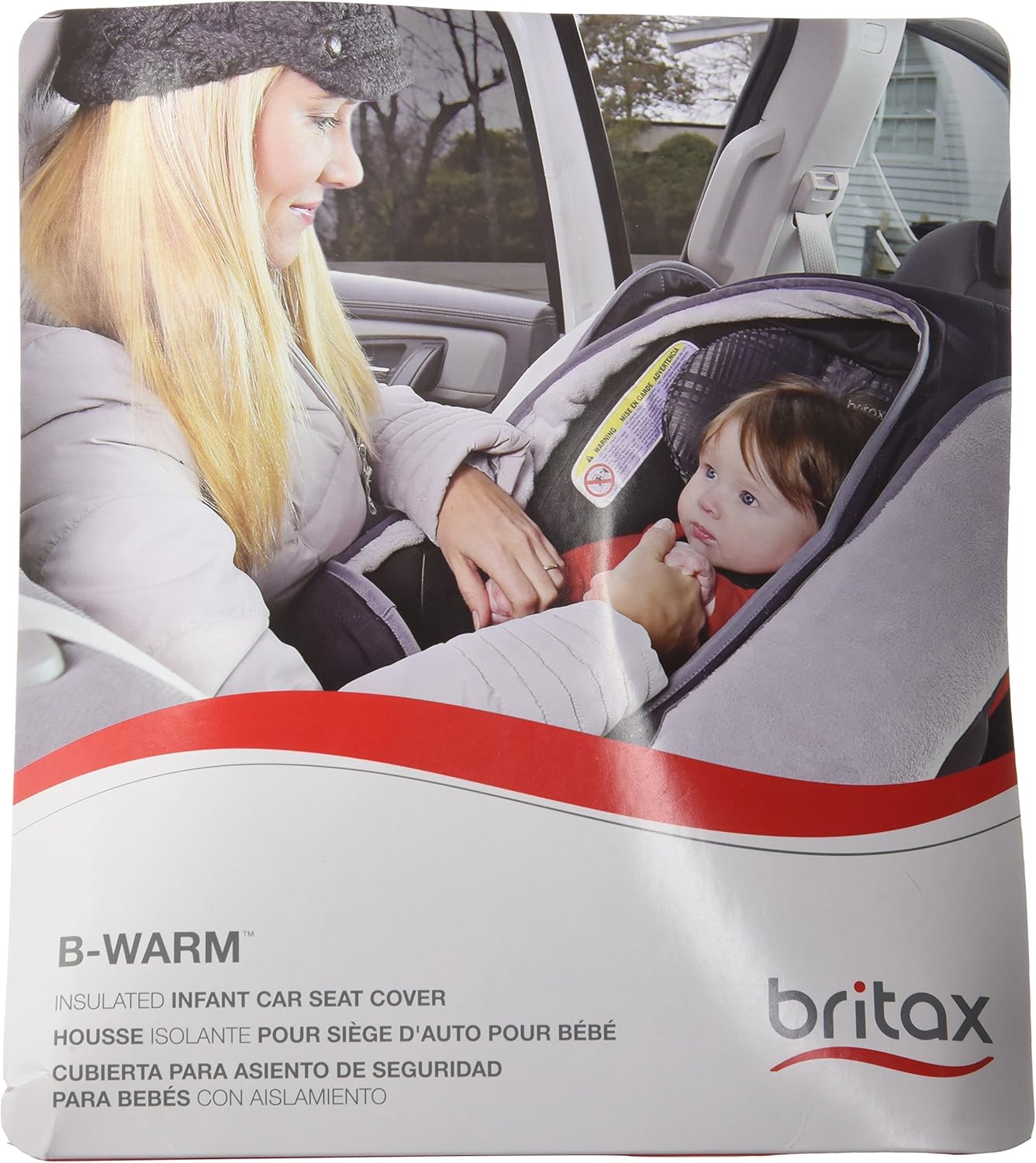 B-Warm Insulated Infant Car Seat Cover, Polar Mist