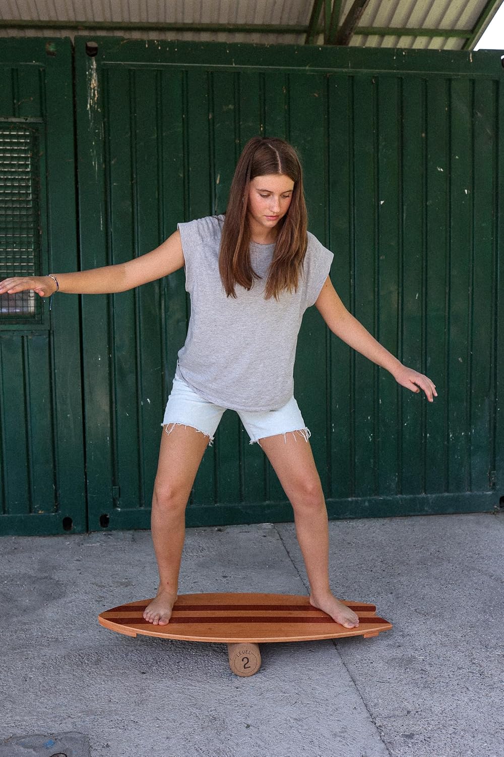 Balance Surfer | Balance Board Trainer Roller | Sustainable and Eco-Friendly | Balance Toy for Kids and Toddlers | Bamboo Suitable for 3+