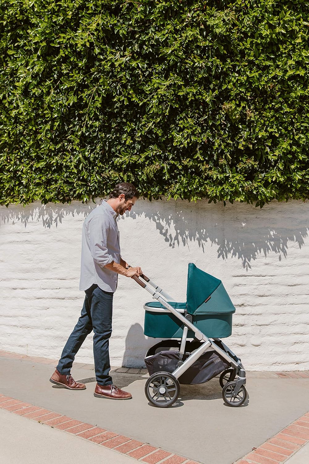 Bassinet - HAZEL (Olive/Silver/Saddle Leather)