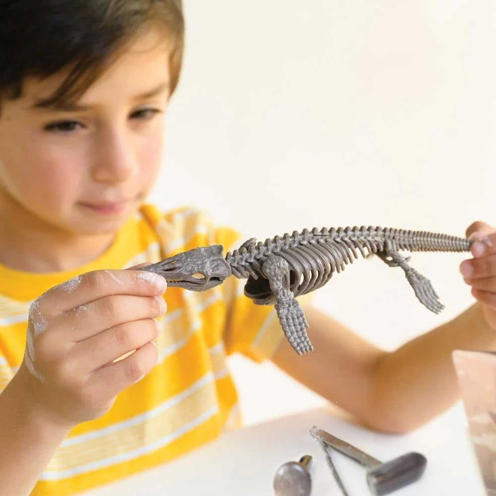 Kidzlabs | Dig a Mosasaurus Skeleton | Resurrect a Skeleton of a Dinosaur | Dig and Discover the Bones of the Skeleton | for Kids Ages 8+