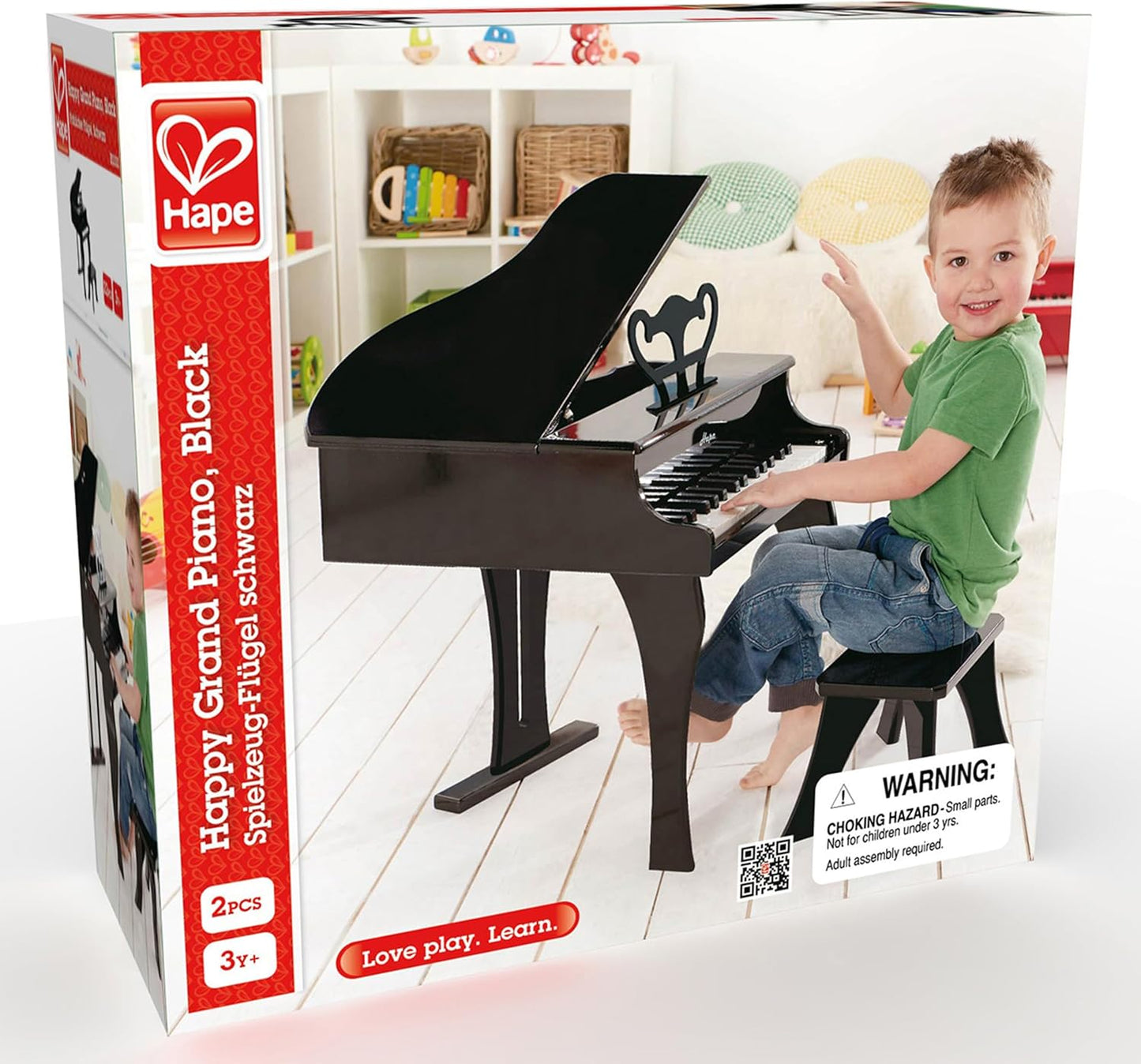 Early Melodies Happy Grand Piano, Black