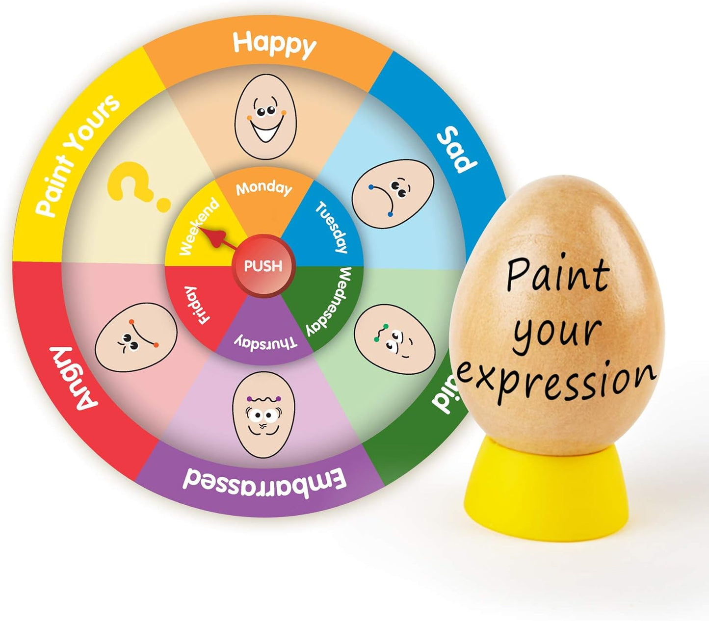 - Early Explorer - Eggspressions Wooden Figure Set with Book