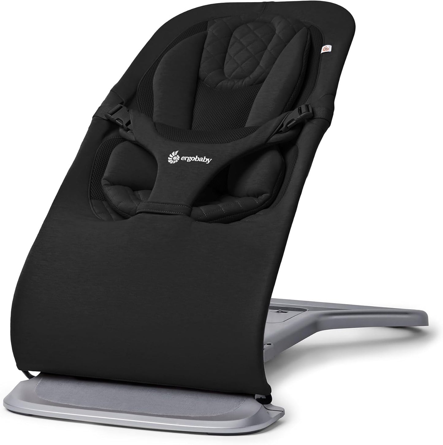 Evolve 3-In-1 Bouncer, Adjustable Multi Position Baby Bouncer Seat, Fits Newborn to Toddler, Onyx Black