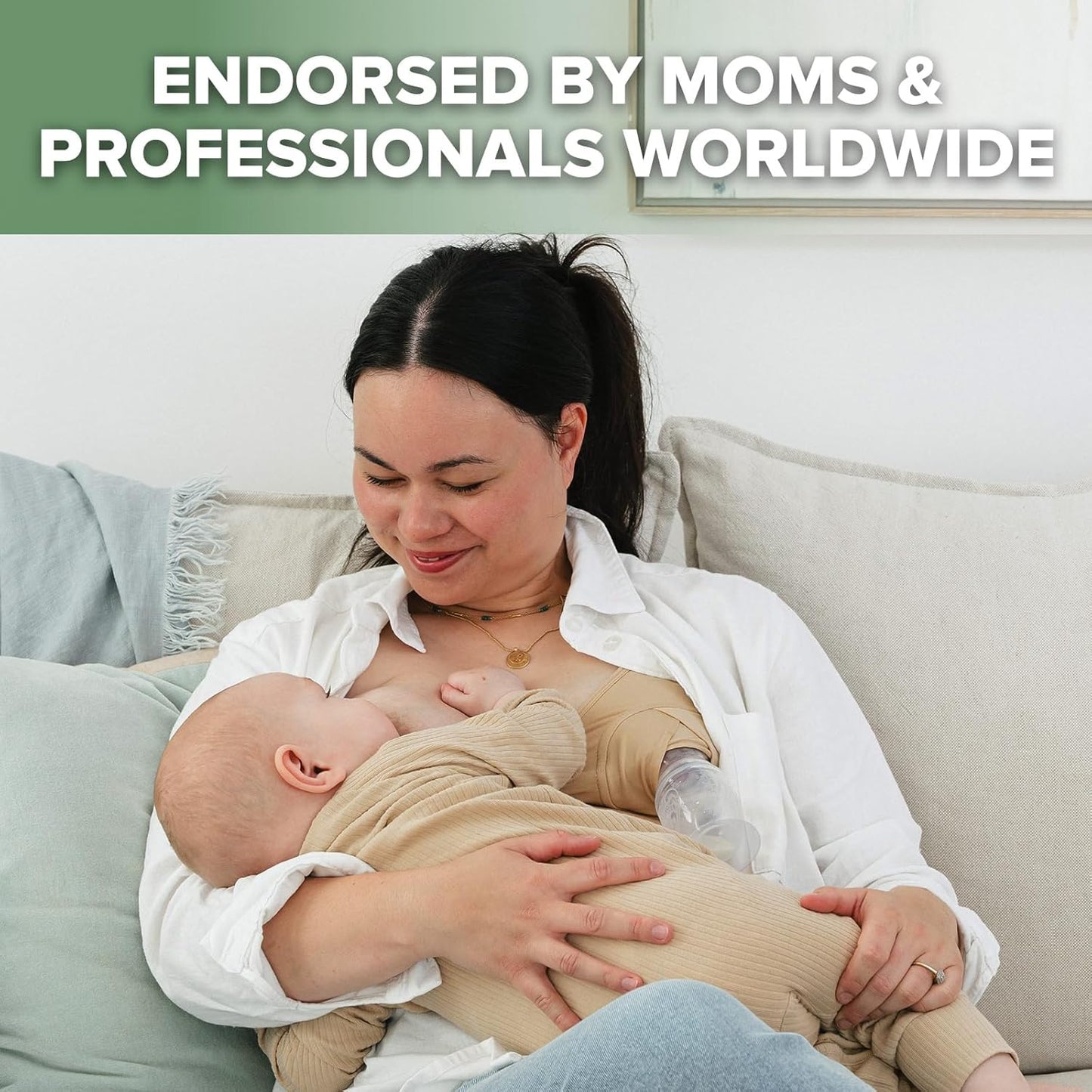 Manual Breast Pump with Base 4Oz/100Ml+Lid