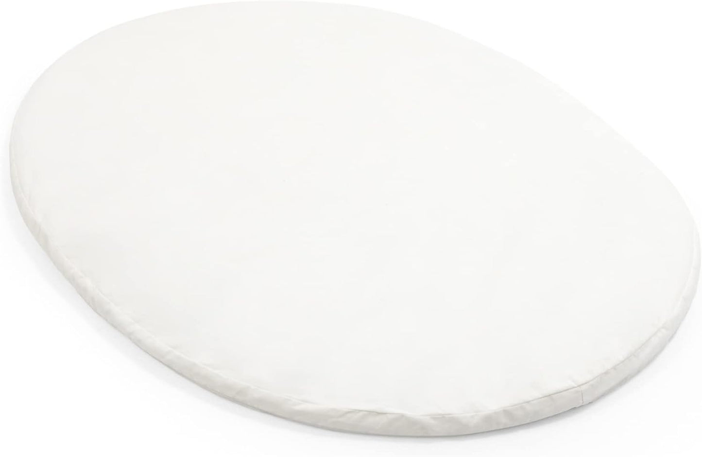 Sleepi Mini Fitted Sheet, White - Soft Sheets for Sweet Dreams - Made for the Oval Sleepi Mini Mattress - Safe, Stylish & Washable - 100% Fine Cotton Percale