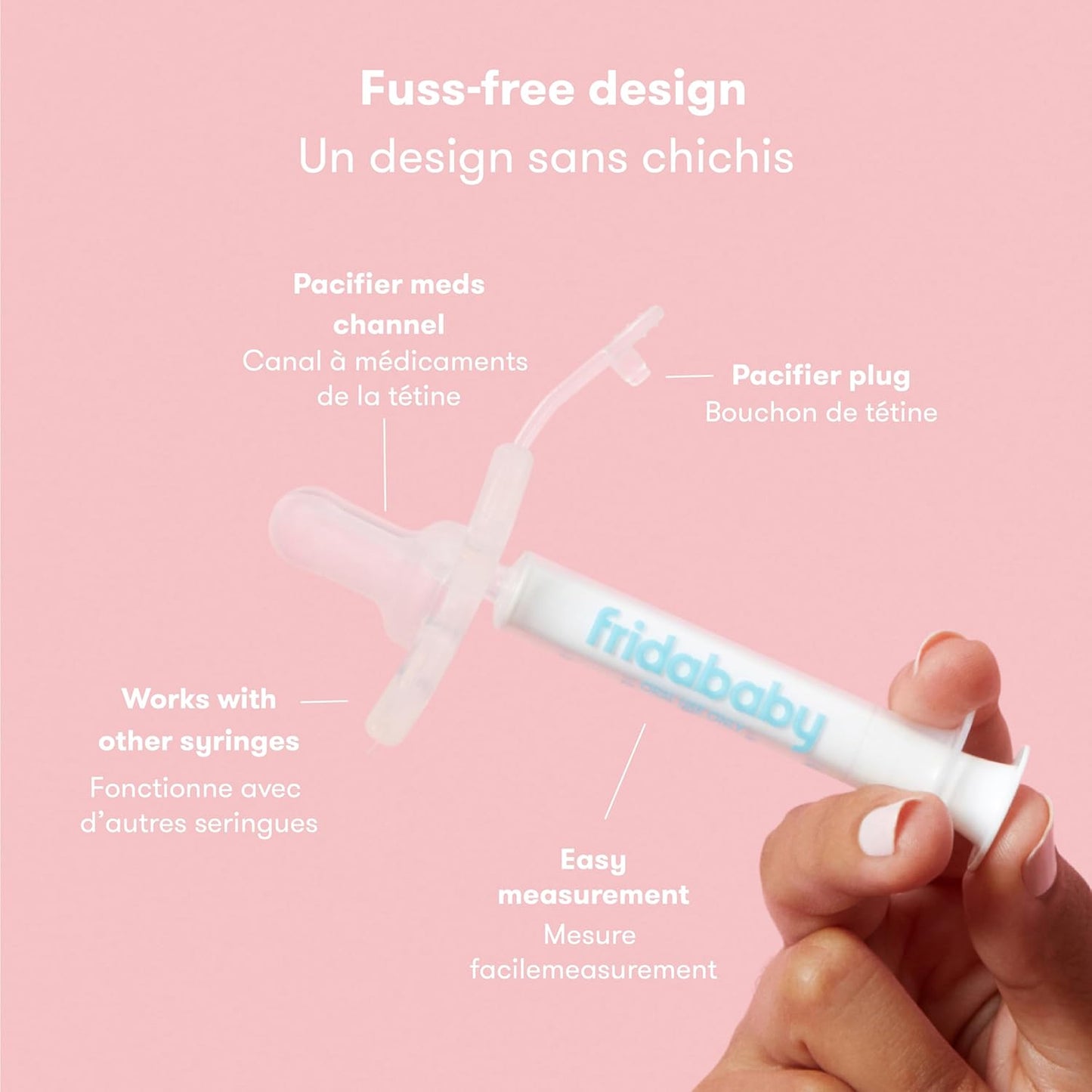 Medicine Pacifier, Medi Medicine Syringe & Accu-Dose Pacifier, Baby Medicine Dispenser for Mess & Fuss Free Use