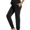 Maternity Pants with Pockets, Stretchy Casual Workout Maternity Lounge Pants Pregnancy and Postpartum