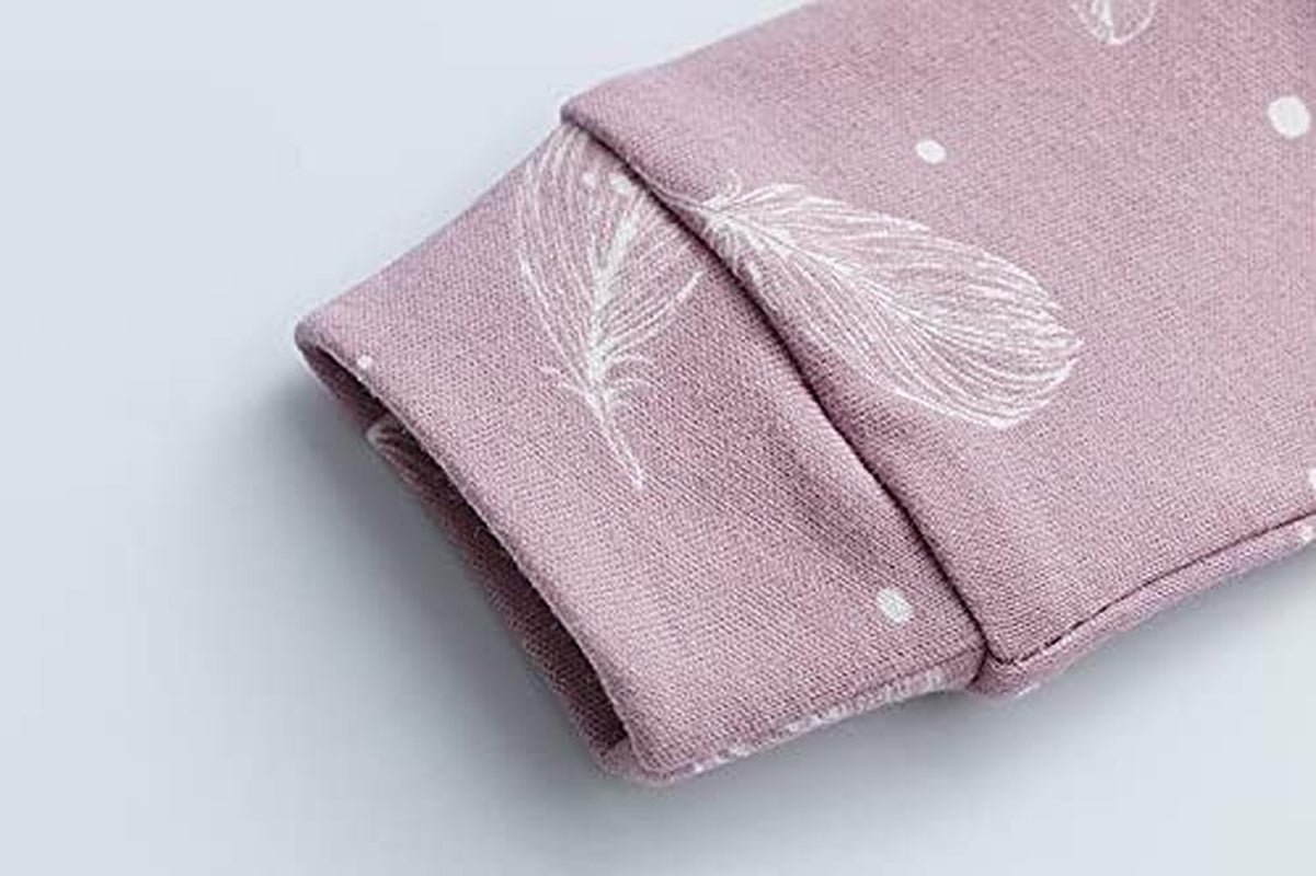 100% Organic Cotton Baby Long Sleeve Pajama Sets,Toddler Boy Girl 2-Piece Sleepwear