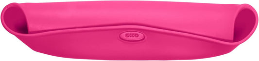 Tot - Roll-Up Bib Set - Soft Silicone and Fabric Bib for Baby and Toddler from 6 Months and up - Pink - 6129000