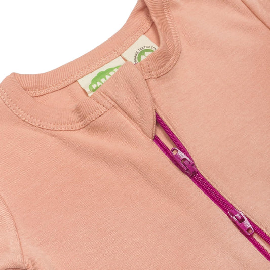 Organic Essentials '2-Way' Zip Romper - Long Sleeve