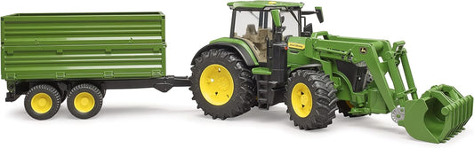 John Deere 7R 350 with Frontloader and Trailer