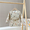 Cute Baby Bibs Toddler Baberos Bavoir Waterproof Long Sleeve Apron Cartoon Animals Children Feeding Smock Bib Baby Stuff 0-5Y