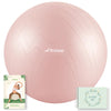 Trideer Pregnancy Ball Birthing Ball, 1.7Mm Extra Thick Yoga Ball for Maternity, Labor Birth, Exercise, Physio, Recovery Guide & Baby Memory Book Included, 440LB Anti-Burst & Non-Slip Stability Ball