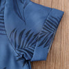 2020 Baby Summer Clothing 2Pcs Toddler Kids Baby Boys Clothes Leaves Print T-Shirt Tops+Short Pants Outfits 1-6Years