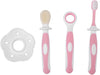 3Pcs Baby Toothbrush Baby Tongue Cleaner Oral Care Set Care for 0-36 Month Baby, BPA Free()