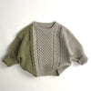 Kids Boys Knit Pullover Children Winter Clothes Boys Cotton Oversized Sweatersuit Casual Chunky Cable Knit Baby Sweater Clothes