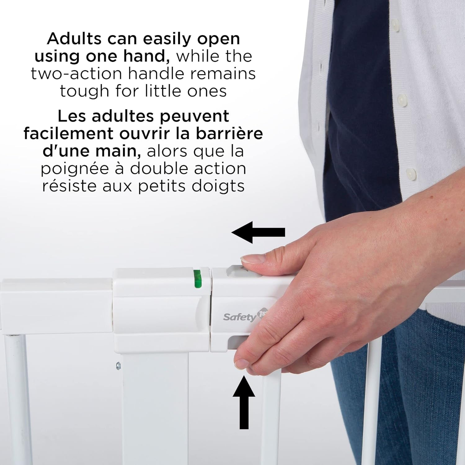Tall and Wide Easy Install Gate- White
