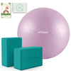 Trideer Pregnancy Ball Birthing Ball, 1.7Mm Extra Thick Yoga Ball for Maternity, Labor Birth, Exercise, Physio, Recovery Guide & Baby Memory Book Included, 440LB Anti-Burst & Non-Slip Stability Ball