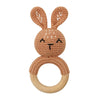 BPA Free Baby Wooden Teether Crochet Cartoon Baby Rattle Toys Wooden Ring Rodent Toys Mobile Gym Kids Newborn Educational Toys