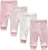 Baby Boys 4-Pack Pant Baby Girls Organic Cotton Trousers