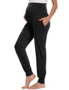 Maternity Pants with Pockets, Stretchy Casual Workout Maternity Lounge Pants Pregnancy and Postpartum