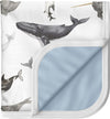Pobi Baby Soft Neutral Blanket - Premium Cotton Toddler Quilt, Ideal for Boys & Girls - Warm, Soft Blankets (Seaside)