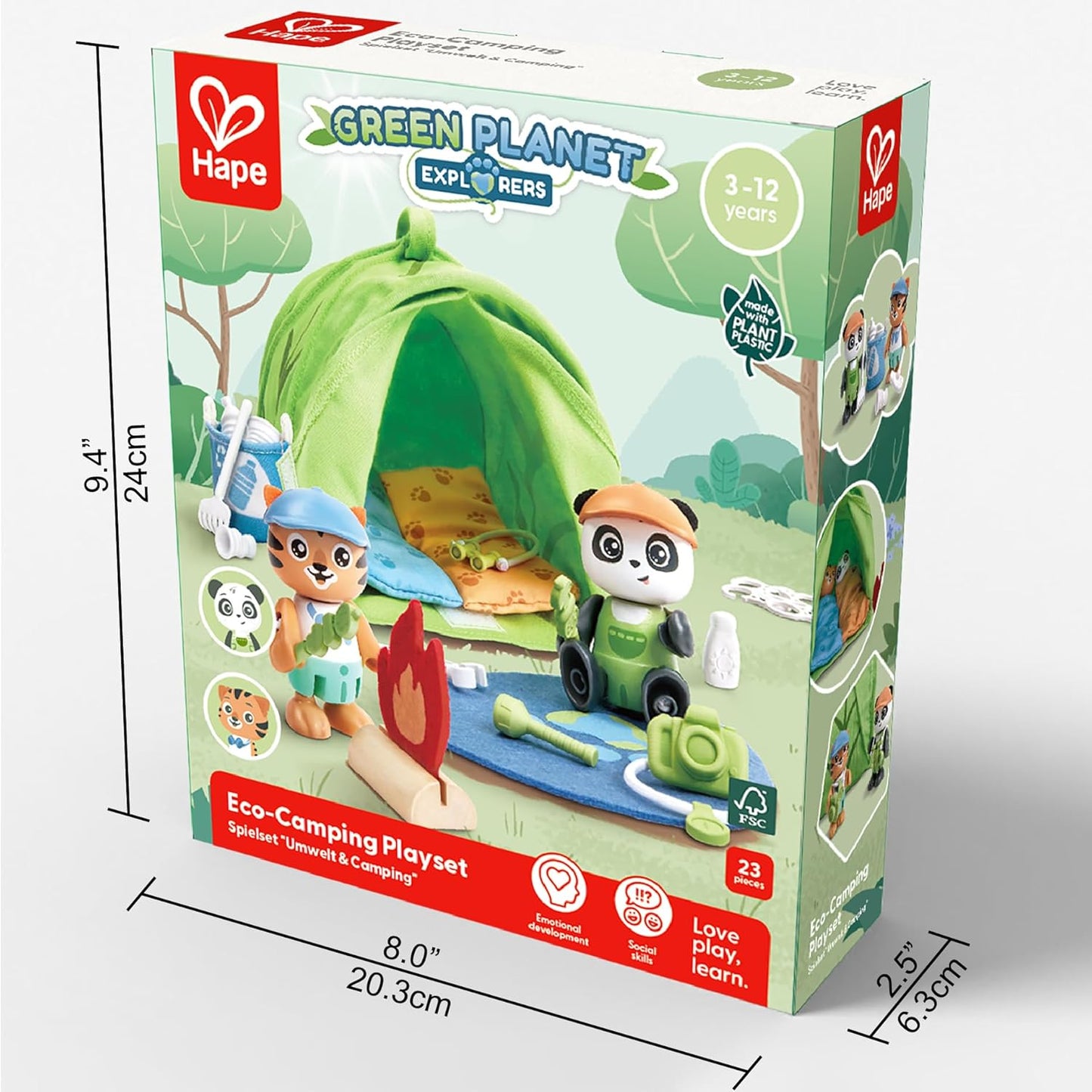 Eco-Camping Playset, Green Planet Explorers | Pretend Outdoor Toys for Kids, for Children Ages 3+ Years