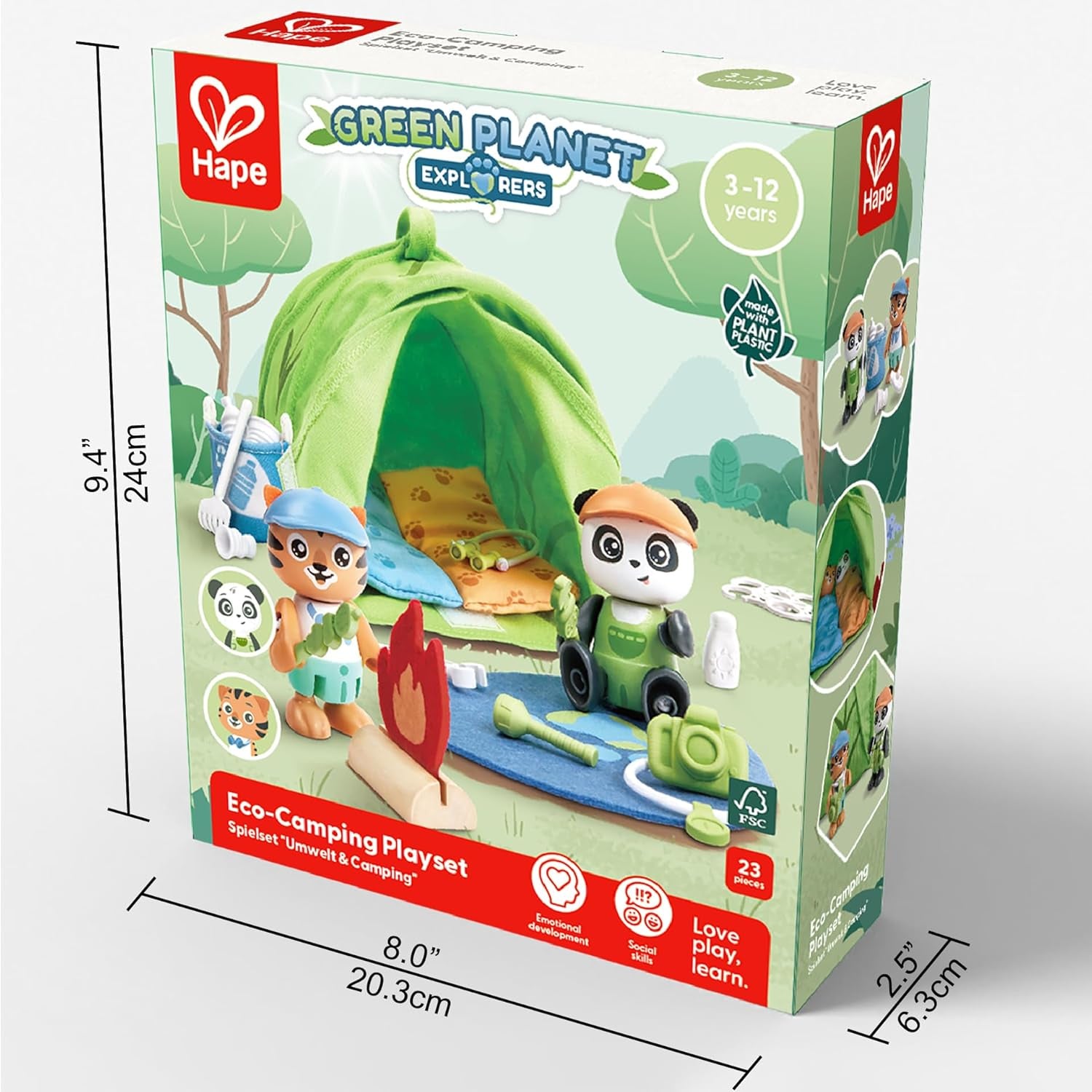 Eco-Camping Playset, Green Planet Explorers | Pretend Outdoor Toys for Kids, for Children Ages 3+ Years