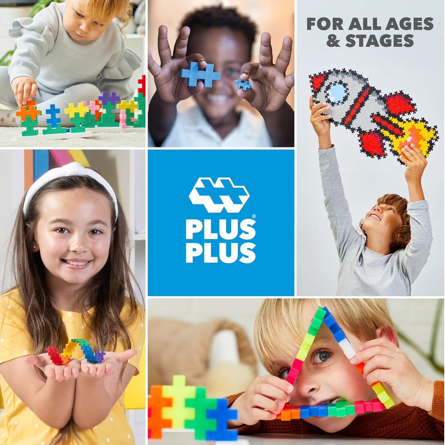 - Big Basic Mix - 100 Pieces - Interlocking Building Blocks and Construction Set - STEM Toy for Kids - Age 1 to 6 Years - P3210
