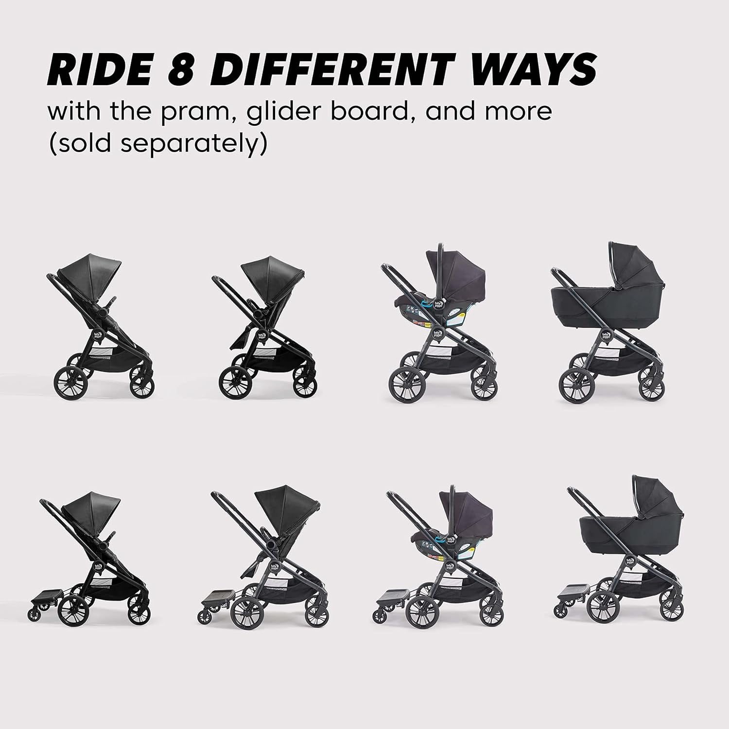 City Sights Stroller -Rich Black