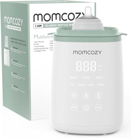 Smart Baby Bottle Warmer & Steam Bottle Sterilizer, Fast Baby Milk Warmer with Accurate Temperature Control and Automatic Shut-Off, Multifunctional Bottle Warmers for Breastmilk or Formula