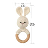 BPA Free Baby Wooden Teether Crochet Cartoon Baby Rattle Toys Wooden Ring Rodent Toys Mobile Gym Kids Newborn Educational Toys