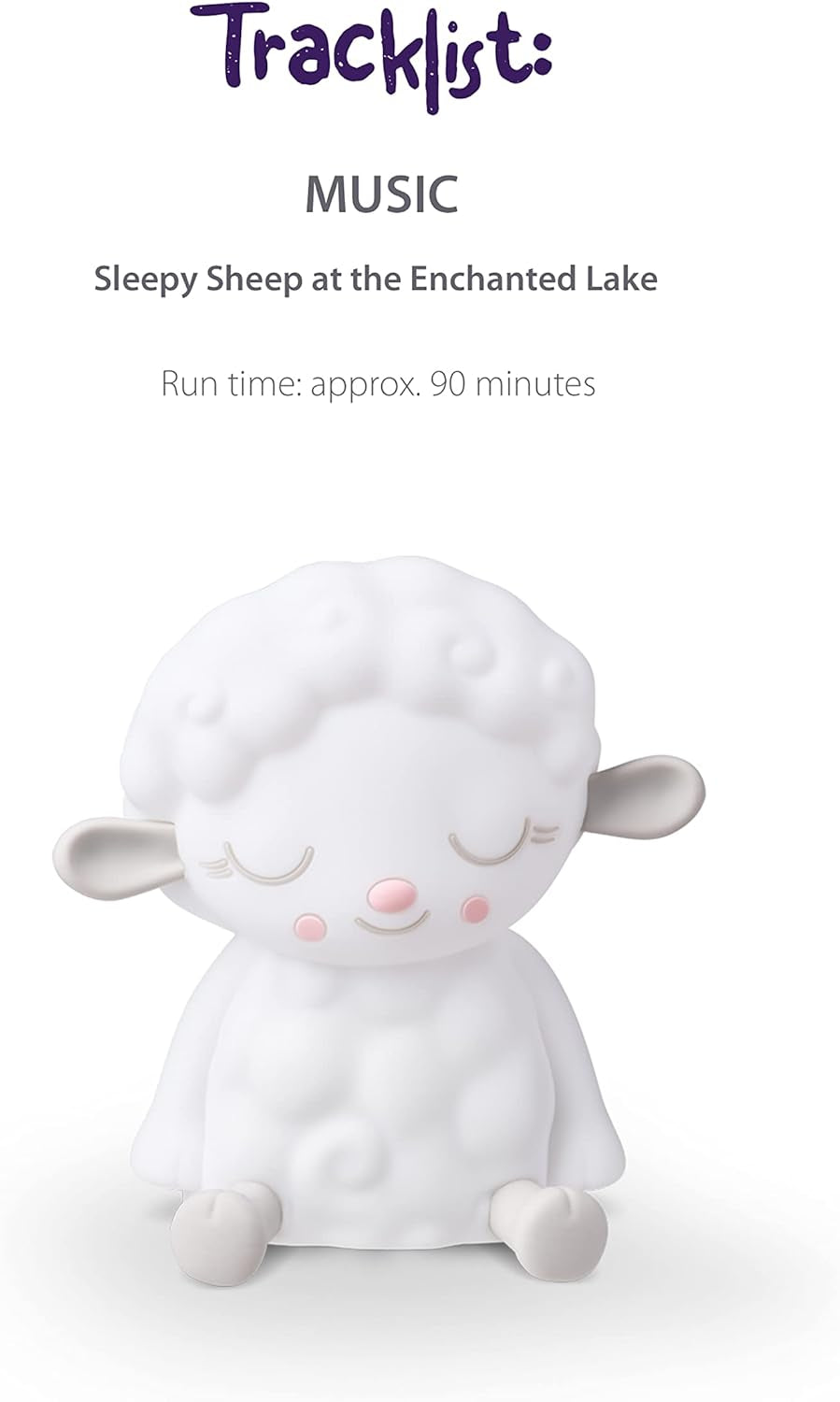 Night Light - Sleepy Sheep Audio Play Character from Sleepy Friends | Warm Glow | 90 Minutes of Beautifully Composed Melodies | Record Your Own Bedtime Stories
