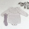 Baby Girls Romper Autumn New Born Baby Knitted Romper Ruffle Long Sleeve Newborn Baby Clothes Infant Baby Jumpsuits Girl Overall