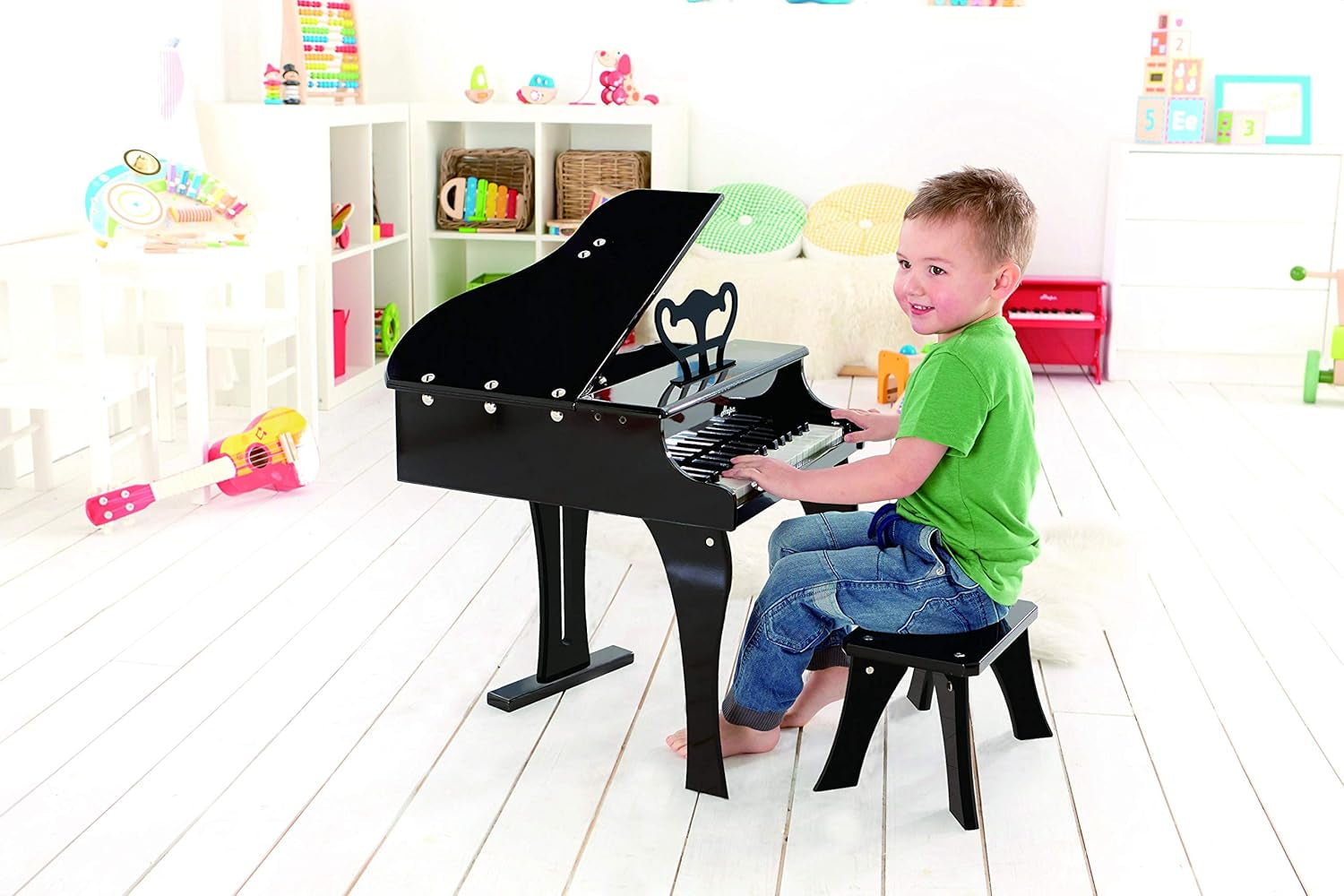 Early Melodies Happy Grand Piano, Black