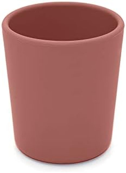 Nouka My First Cup | 100% Food-Grade Silicone | Small Design Is Easy to Hold | Non-Slip & Soft | Dishwasher Friendly | Deep Moon | Size 6 Oz