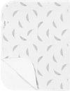Deluxe Waterproof Changing Pad Liners - 20 X 30 Inches Baby Changing Table Liners - Baby Changing Pads - Diaper Changing Flat Liner Pad Waterproof Portable - Grey Feathers