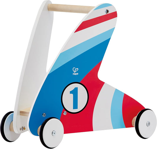 Racing Stripes Wooden Push and Pull Walker