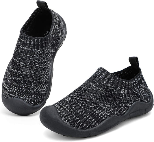 Kids Toddler Shoes Wide Toe Box Boys Sneakers Bump Toe Protection Slip on Sock Toddler Shoes