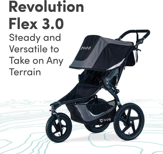 Revolution Flex 3.0 Jogging Stroller, Graphite Black