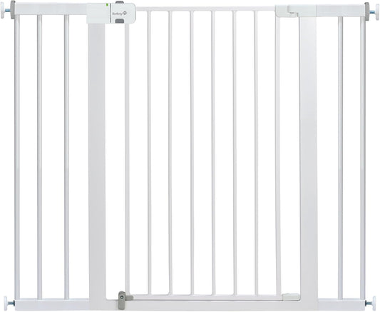 Tall and Wide Easy Install Gate- White