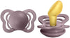 Pacifiers Couture | Orthodontic Nipple Pacifier | Bpa-Free Silicone | Made in Denmark (6-18 Months Rubber, Heather)