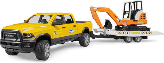 02546 Ram Rental Service with Trailer and Mini Excavator