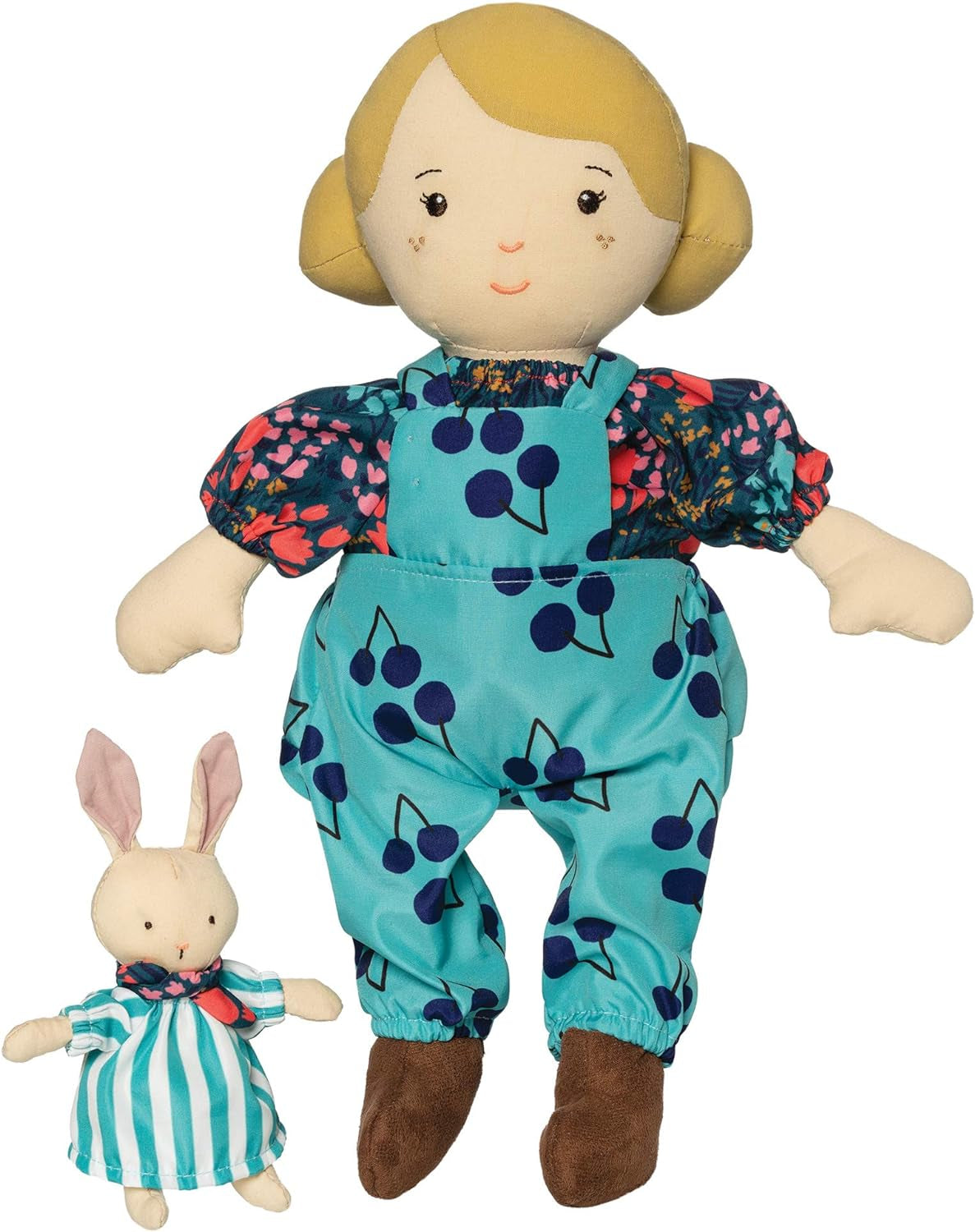 Playdate Friends Ollie Machine Washable and Dryer Safe 14 Inch Doll with Companion Stuffed Animal
