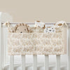 Baby Crib Storage Bag Cotton Muslin Stroller Hanging Mulitifunction Toddler Diaper Nursery Bed Storage Organizer