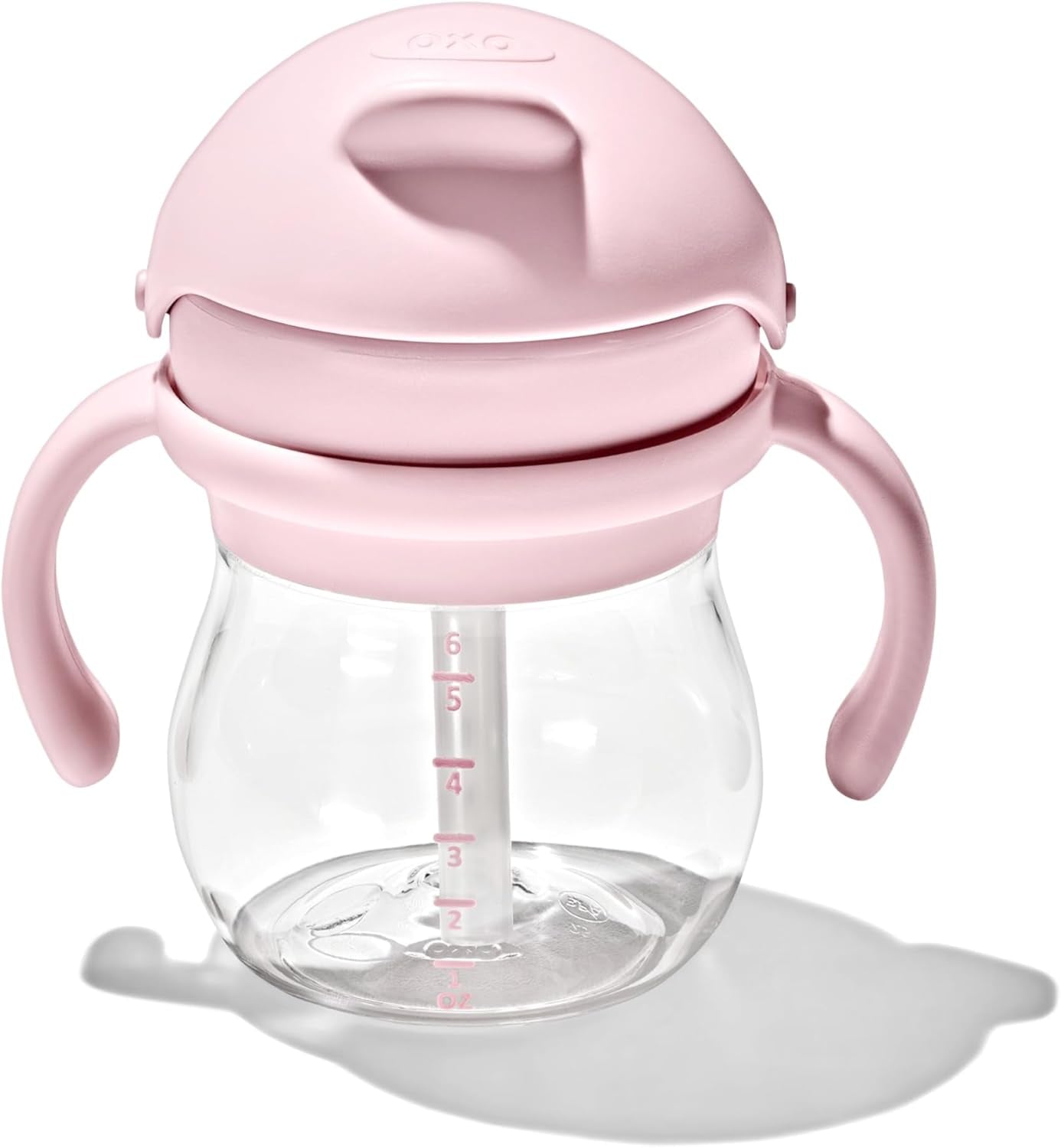 Tot - 6 Oz Transitions Straw Cup with Removable Handles - Spill-Proof Sippy Cup for Toddler from 4 Months and up - Blossom - 63164100