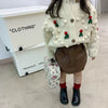 Autumn Winter New Baby Girl Skirt Brown Soft Leather Skirts Korean Children'S Skirt Falda Toddler Girl Fall Clothes