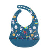 New Arrival Silicone Baby Bibs Silicon Printing Newborn Bib Feeding Burp Cloth Avocado Zoo Tractor Printing Tableware