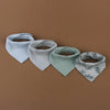 4Pcs/Lot Baby Bibs Muslin Cotton Stuff Newborn Solid Color Snap Button Soft Saliva Towel Burp Cloth Feeding Drool Bibs