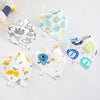 5Pcs/Lot Baby Bibs Triangle Double Cotton Bibs Cartoon Print Saliva Towel Baby Boys Girls Feeding Apron Cotton Bandana Bibs